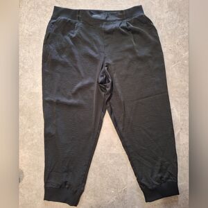 DKNY Black Satin Dressy Jogger Pants Size XL